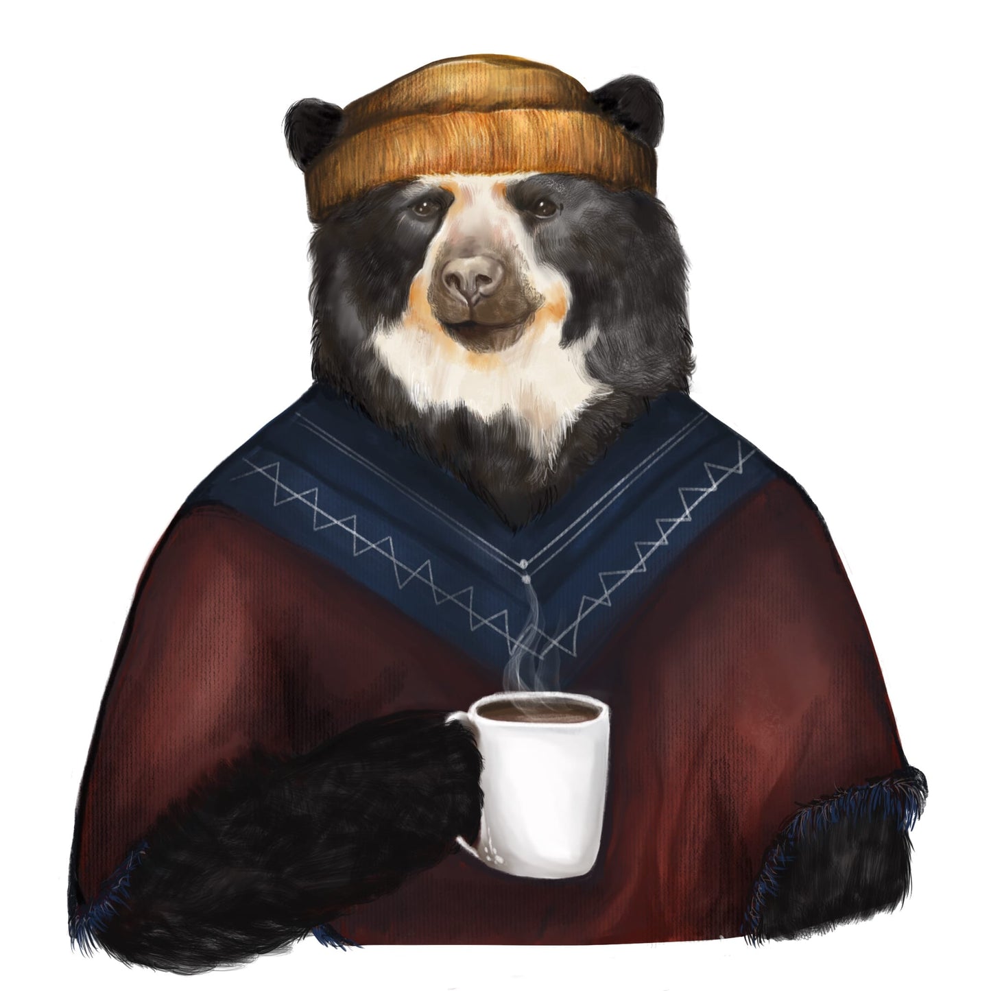 Black Cap with parch the Bear